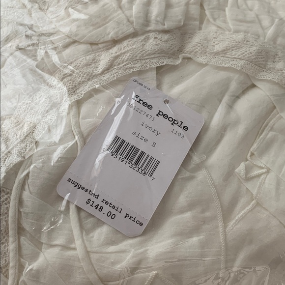 Free People hailey mini dress NWT Ivory White - Picture 11 of 11